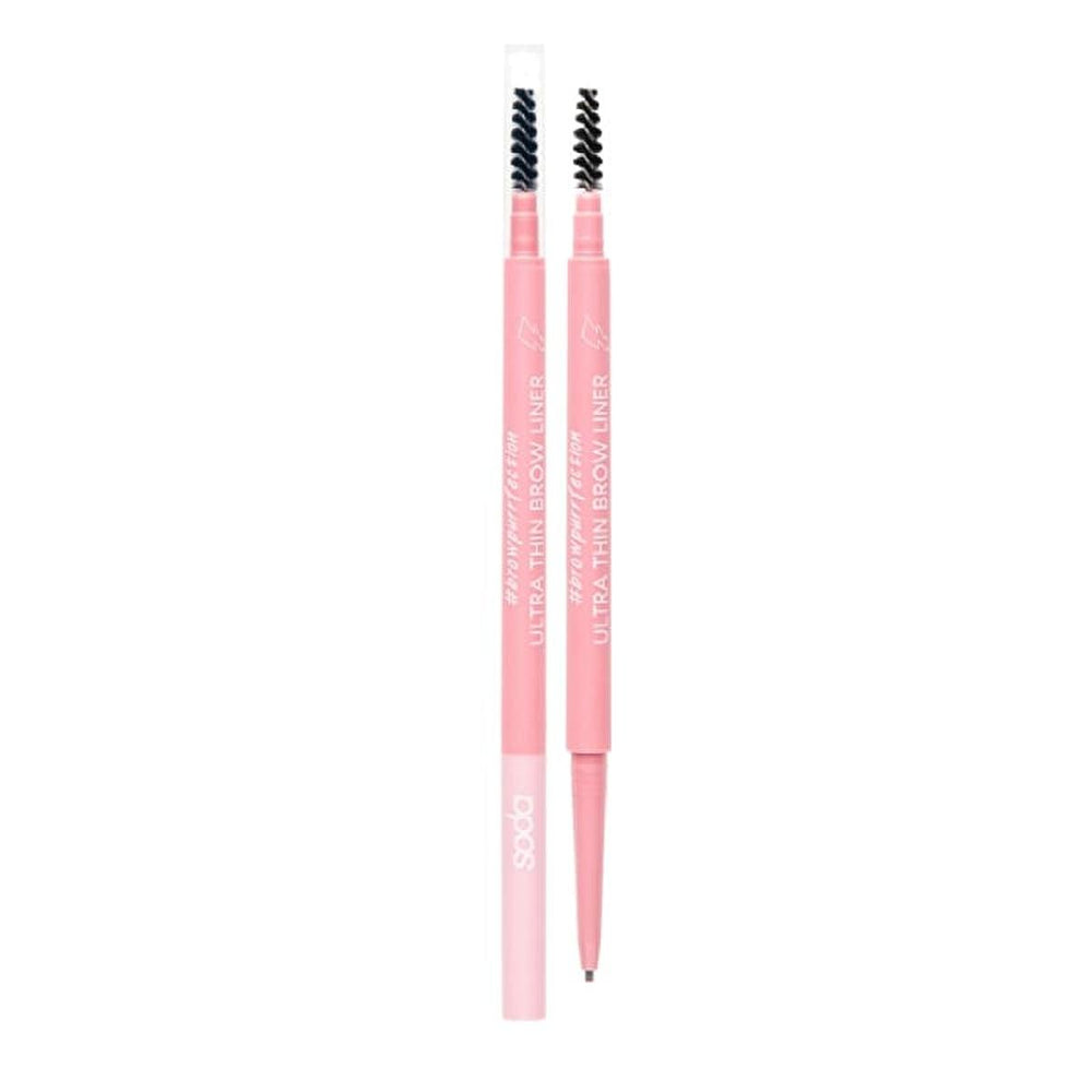 Soda Ultra Thin Brow Liner - Precise Eyebrow Definition, Long-Lasting Formula, Natural Colors - view 3