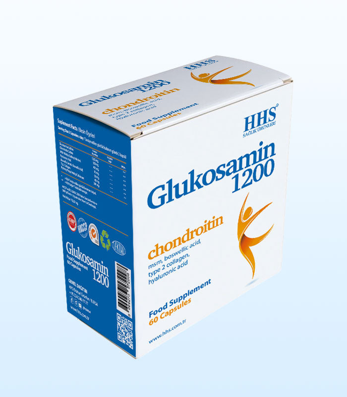 HHS Glucosamine 1200 – Food Supplement | MSM + Collagen Type II + Hyaluronic Acid | Joint Support