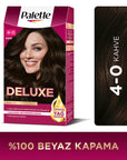 Palette Deluxe Saç Boyası 4-0 Kahve - Long-Lasting Hair Dye for Vibrant Color Palette Deluxe Hair Dye - Vibrant Long-Lasting Color Hair dye, Long-lasting hair color, Hair coloring products, Deluxe hair dye, Palette Deluxe Saç Boyası, Hair care, Cosmetics, Beauty products, Hair color maintenance, Vibrant hair color