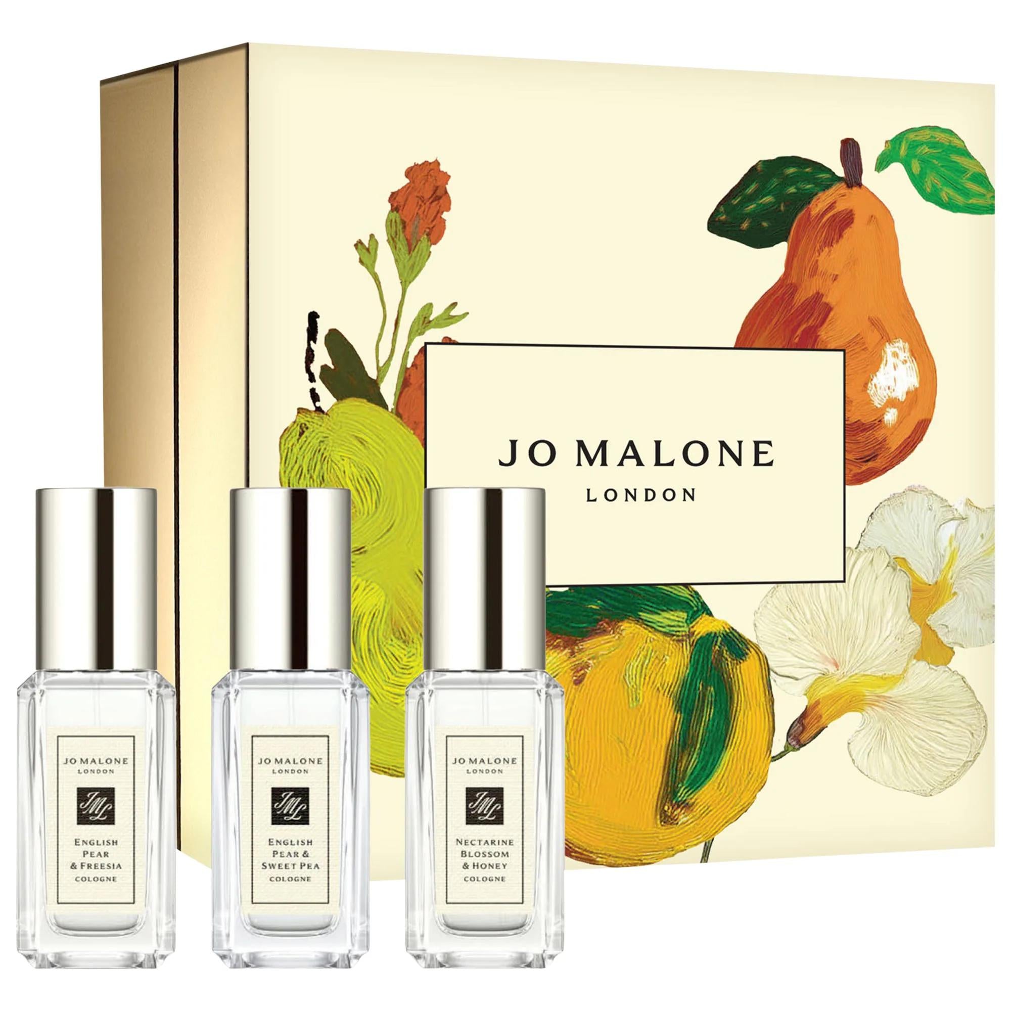 Jo Malone London Most-Loved Mini Floral Cologne Trio Set - Travel-Sized Perfumes, Limited-Edition Fragrances Jo Malone London Mini Floral Cologne Set - Limited Edition mini floral cologne set, travel-sized perfumes, limited-edition fragrances, English Pear & Sweet Pea, Nectarine Blossom & Honey, Jo Malone London, fragrance gift sets, perfume samplers, luxury fragrances