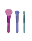 Nascita Professional 3-Piece Makeup Brush Set - Soft Natural-Synthetic Bristles for Flawless Application - Makeup Brush