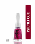 Flormar Glitter Yarı Saydam Simli Oje - Semi-transparent Glitter Nail Polish for Trendy Nail Art - view 2