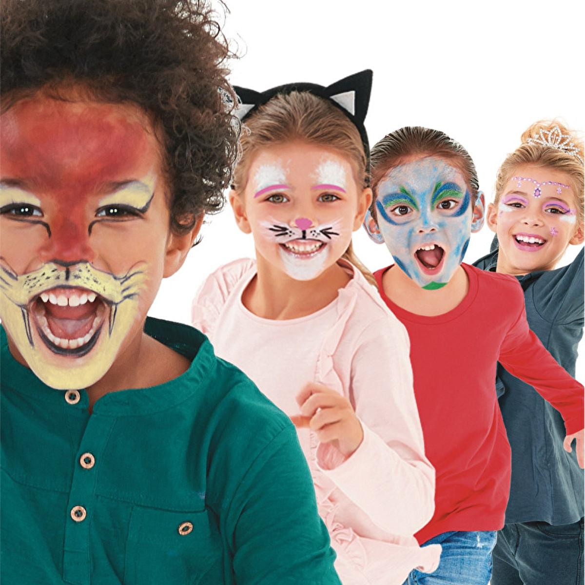 Carioca Dermatologically Tested Children's Face Paint Set - 6 Colors, Water-Based, Easy Clean-Up Carioca Kids Face Paint - 6 Colors, Safe & Easy Clean face paint, children's face paint, water-based face paint, dermatologically tested face paint, kids' art supplies, children's art, party supplies, event face painting, kids' creative play