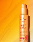 Nuxe SPF 50 Sunscreen Lotion for Face and Body - Natural, Hypoallergenic, Water-Resistant Protection - view 4