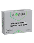 Venatura Biotin 5000 mcg Hair & Nail Support 30 Tablets