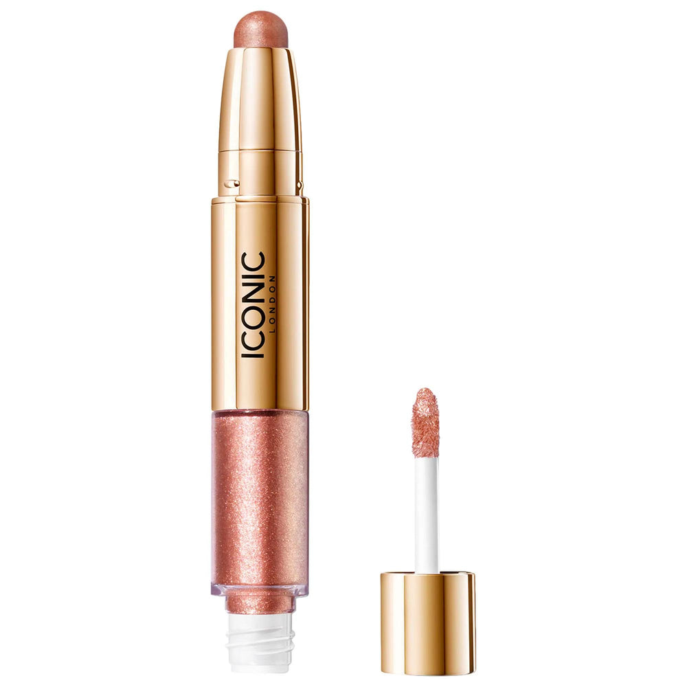 Glaze Dual Ended Eyeshadow Crayon by Iconic London - Cruelty-Free, Easy-to-Use Makeup for Glistening Eye Looks Glaze Eyeshadow Crayon - Easy, Cruelty-Free Makeup Eyeshadow Crayon, Glitter Gel, Cruelty-free Makeup, Chemical-free Cosmetics, Dual-ended Eyeshadow, Glamorous Eye Makeup, Easy-to-use Makeup, Makeup for Beginners, Glamour Makeup, Eye Makeup Essentials, Cosmetic Crayon, Luxury Eye Makeup, Sparkling Eyeshadow, Metallic Eye Makeup, Glitter Eye Gel