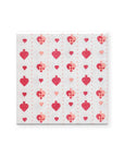 Alouette Heart Print Christmas Napkins 20-Pack