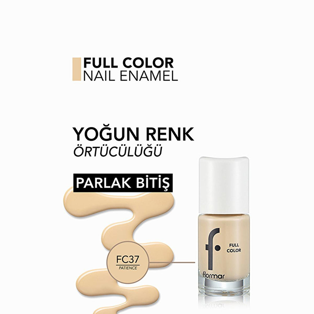 Flormar Full Color Ekstra Yoğun Pigmentli Oje - High Pigment Nail Polish for Long Lasting Color - Nail Polish