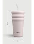 Stevig Bubble Stainless Steel Thermos in Soft Quartz 600 ml
