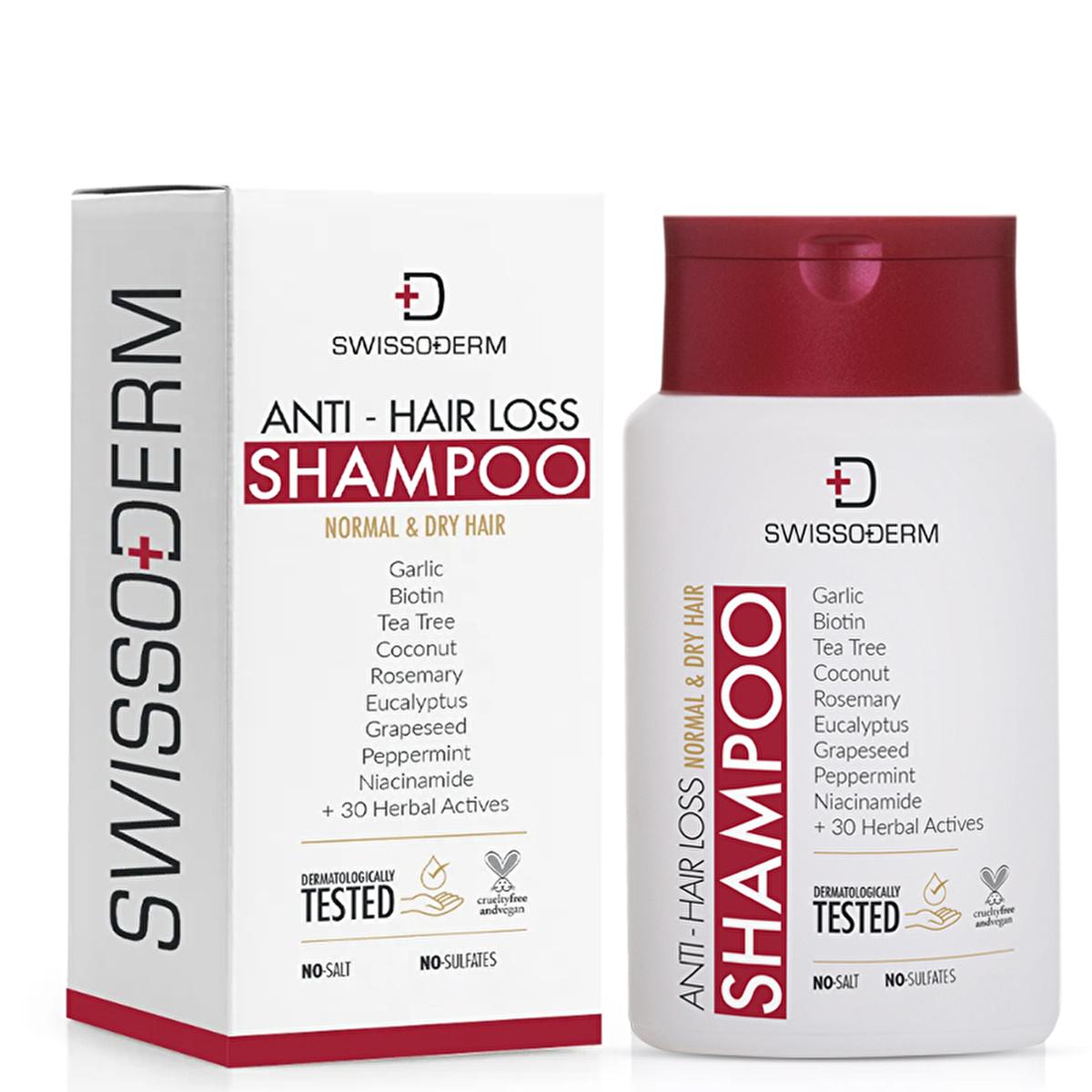 Swissoderm Anti-Hair Loss Shampoo for Normal to Dry Hair - Vegan & Natural Hair Thickening Biotin Shampoo - 300ml Swissoderm Anti-Hair Loss Shampoo - Vegan Hair Thickening anti-hair loss shampoo, hair loss shampoo for normal hair, hair loss shampoo for dry hair, vegan hair loss shampoo, natural hair loss shampoo, postpartum hair loss shampoo, hair thickening shampoo, biotin shampoo for hair loss, hair loss prevention, hair growth shampoo, shampoo for thinning hair, shampoo for hair loss, hair strengthening