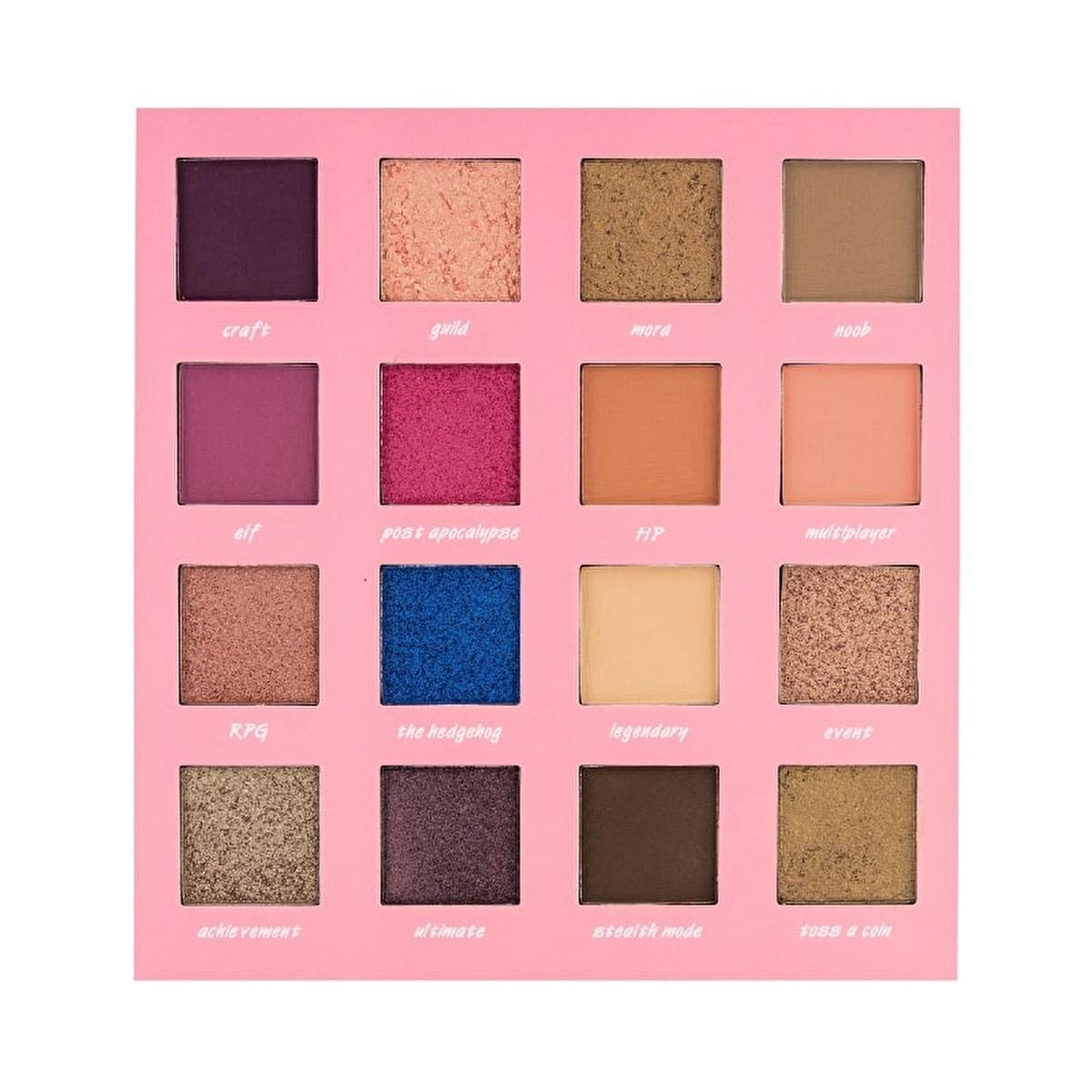 Soda Game Over Far Paleti 003 Ultimate Burst - 16 Shade Makeup Eyeshadow Palette with Matte, Shimmer, Glitter Finishes Soda Game Over Far Paleti 003 - 16 Shade Eyeshadow Palette makeup eyeshadow palette, versatile eye shadow colors, matte shimmer glitter eyeshadows, high pigmentation eyeshadow, easy application makeup, velvety soft texture makeup, Soda Game Over Far Paleti 003, eyeshadow palette, makeup, cosmetics, beauty products