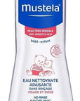 Mustela Soothing Cleansing Water for Babies - Gentle, Natural, Fragrance-Free, 10.14 fl oz - Baby Care