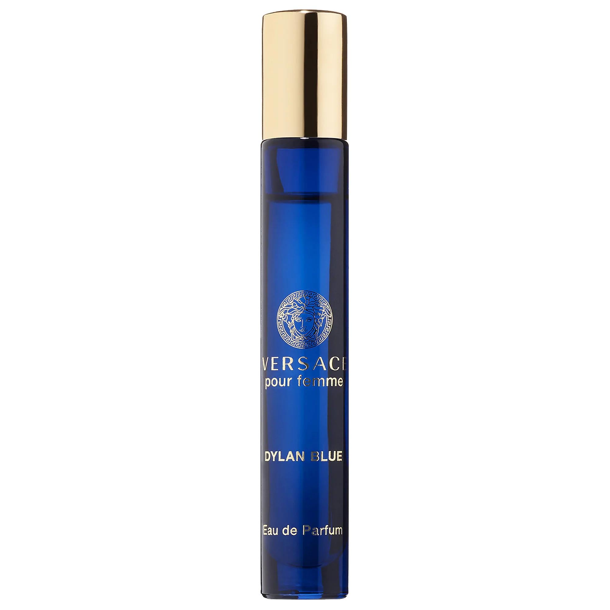 Versace Dylan Blue Pour Femme Eau de Parfum Travel Spray - Long-Lasting Floral Fragrance for Women Versace Dylan Blue Pour Femme Eau de Parfum - Long Lasting Luxury Dylan Blue Pour Femme, Versace Perfume, Women's Fragrance, Eau de Parfum Spray, Travel Size Perfume, Floral Fragrance, Fruity Florals, Luxury Perfume, Women's Perfume, Fragrance for Women, Long-Lasting Fragrance, Sensual Fragrance, Refined Fragrance