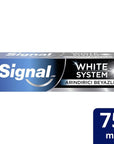 Signal White System Arındırıcı Beyazlık Diş Macunu - 2 Haftada Beyaz Dişler, Ferah Nefes Signal White System Diş Macunu - 2 Haftada Beyaz Dişler Teeth whitening toothpaste, Signal White System toothpaste, Whitening oral care, Natural whitening minerals toothpaste, Fresh breath toothpaste, Diş beyazlatma, Ağız hijyeni, Doğal beyazlatıcı mineraller, Aktif karbonlu diş macunu, Ferah nefes