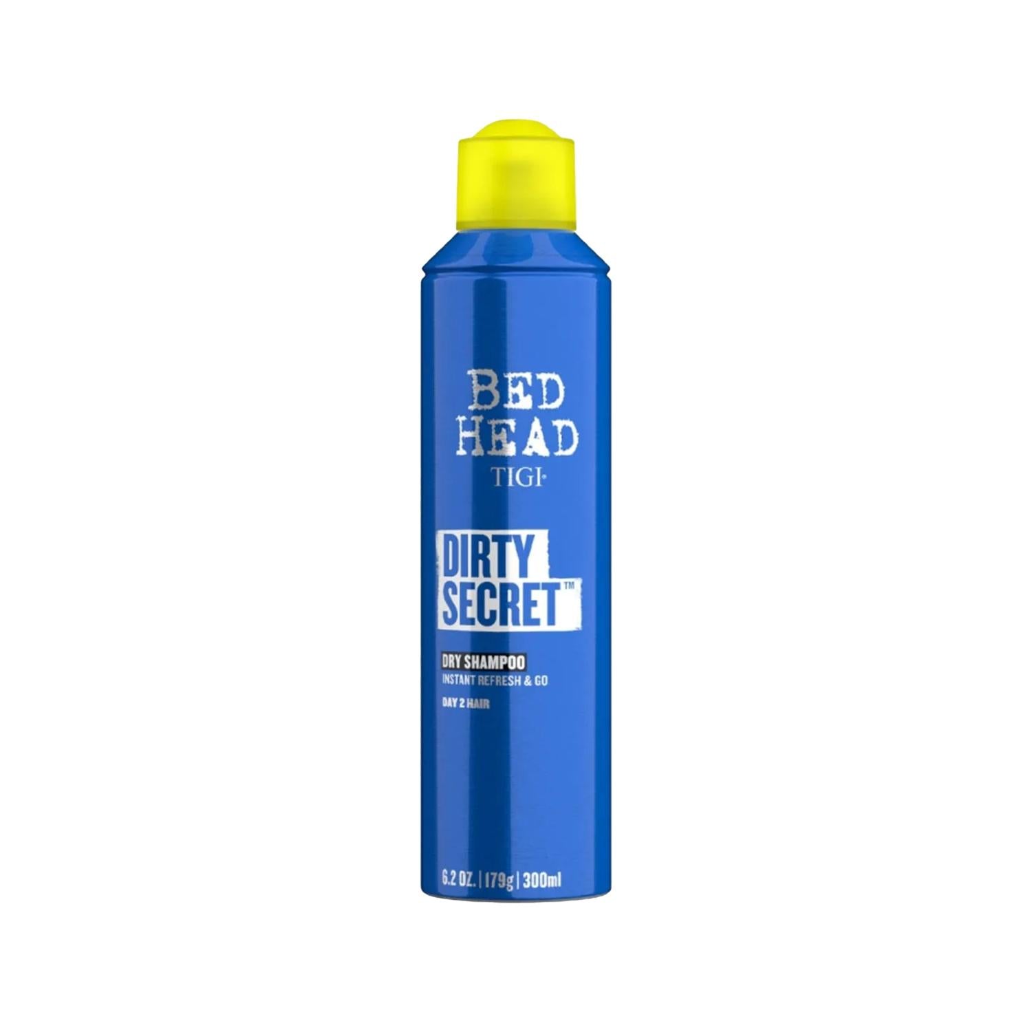 Tigi Bed Head Dirty Secret Dry Shampoo 300ml - Convenient Hair Refreshment for Busy Lifestyles Tigi Bed Head Dry Shampoo 300ml - Refresh Hair Anywhere dry shampoo, Tigi Bed Head, Dirty Secret, dry hair care, convenient hair refreshment, hair care, busy lifestyles, on-the-go, oil absorption, hair refreshment, Tigi, Bed Head, 300ml, no-water-required, travel hair care, post-workout hair refreshment