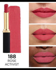 Loreal Paris Color Riche Intense Volume Matte Lipstick - Rose Activist (188) - Moisturizing & Volumizing Matte Finish Loreal Paris Color Riche Matte Lipstick - Rose Activist (188) Loreal Paris Color Riche, Matte Lipstick, Rose Activist, Hyaluronic Acid Lipstick, Moisturizing Lip Color, Cosmetics, Lip Care, Beauty Products, Makeup, Long Lasting Lipstick, Volumizing Lipstick, Matte Finish Lipstick, Rose Lipstick, Lipstick Gift, Makeup Essentials
