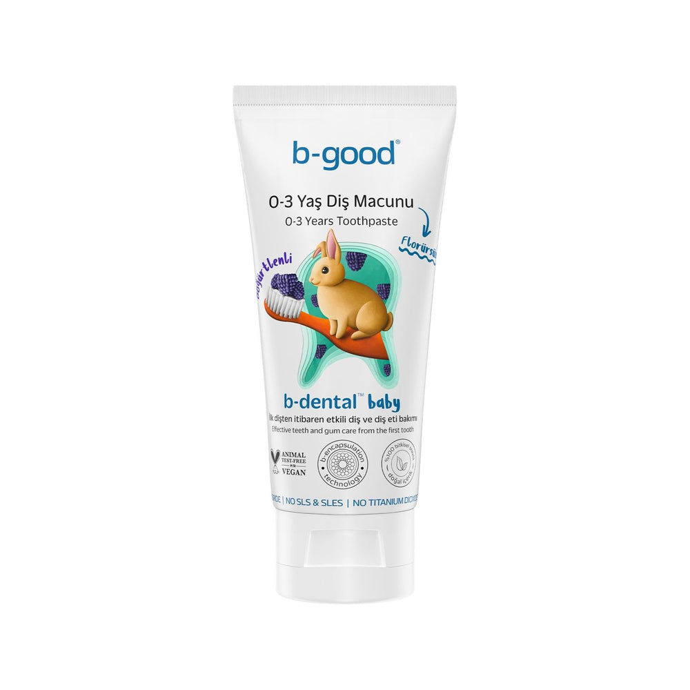 b-good Baby Toothpaste, Fluoride-Free Blackberry Flavor for 0-3 Years Old - Natural Oral Care b-good Baby Toothpaste - Fluoride-Free & Natural baby toothpaste, fluoride-free toothpaste, natural baby oral care, blackberry flavor toothpaste, 0-3 years baby toothpaste, baby oral hygiene, natural baby care, infant toothpaste, baby dental care, organic baby products