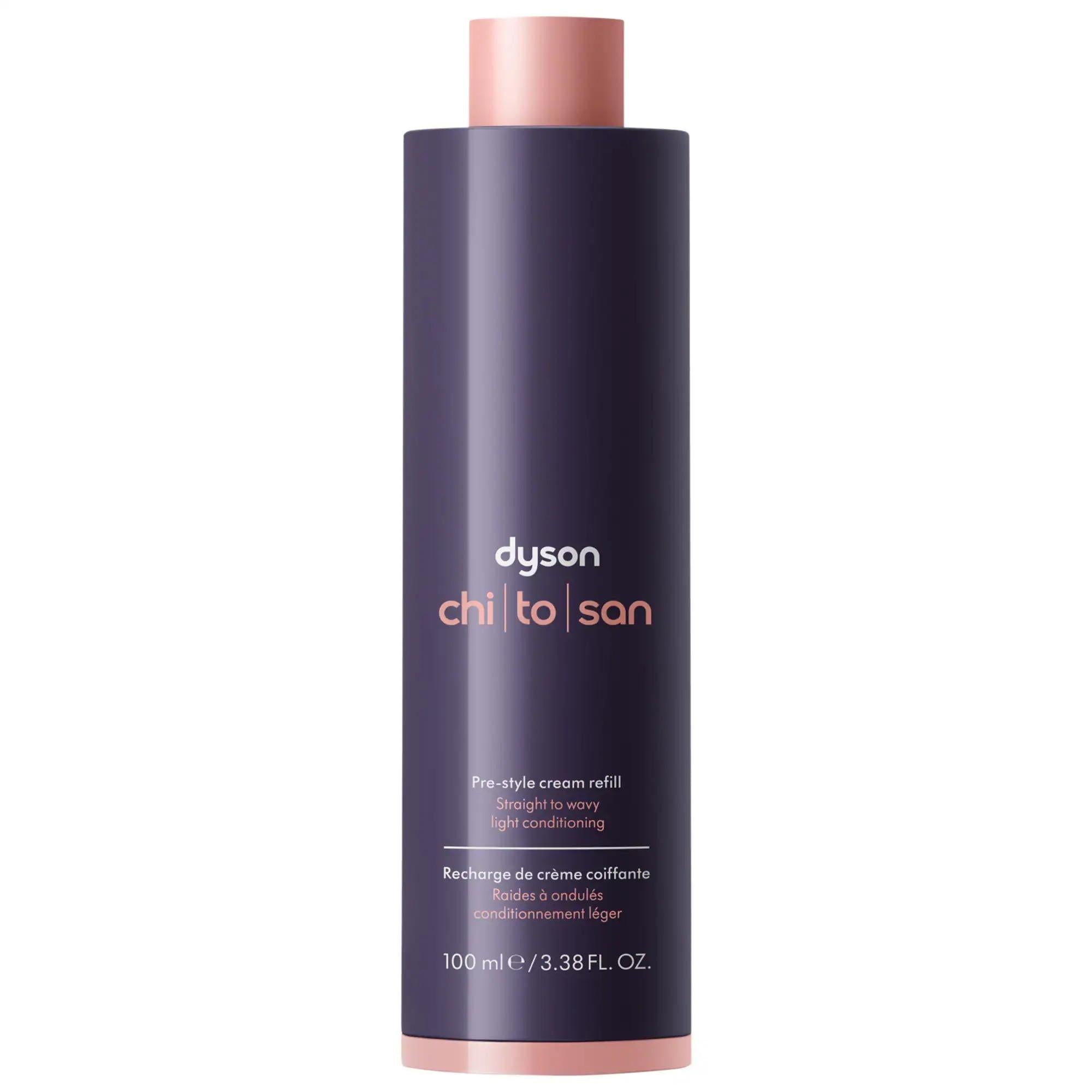 Dyson Chitosan Pre-Styling Hair Cream for Flexible Hold - Long-Lasting, Anti-Frizz, Lightweight Hair Styling Cream for All Hair Types Dyson Chitosan Hair Cream for Flexible Hold hair styling cream, Dyson hair product, pre-styling hair cream, flexible hold hair styling, long-lasting hair style, anti-frizz hair product, hair care, styling products for women, styling products for men, clean beauty hair products, hair styling for curly hair, hair styling for straight hair