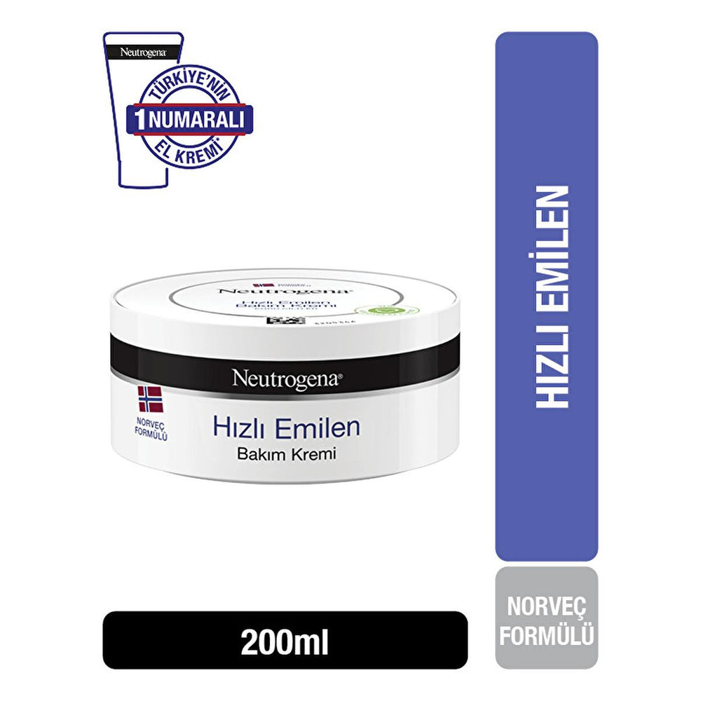 Neutrogena Moisturizing Body Cream - Norway Formula, 24-Hour Hydration, Non-Greasy & Quick Absorbing, 6.76 fl oz - Face Cream