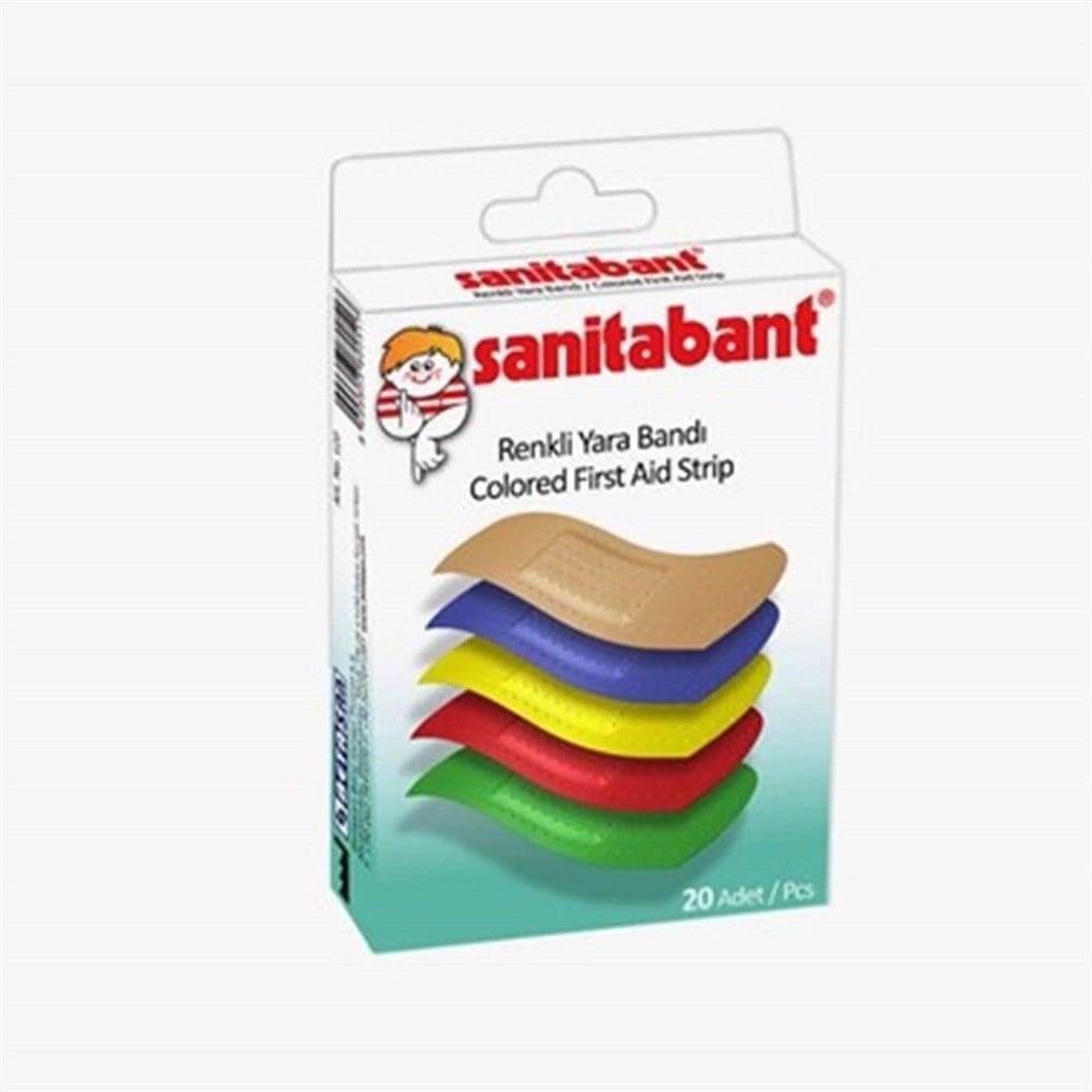 Sanitabant Colorful Wound Bandages - 20pcs, Breathable & Absorbent Kids Bandages Colorful Kids Bandages - Sanitabant 20pcs colorful wound bandages, breathable bandages, absorbent wound care, individually packaged bandages, kids wound bandages, first aid kit, wound protection, fun bandages for kids, pediatric care, bandages for minor cuts