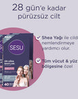 Sesu Sensitive Skin Wax Strips Set - 40 Count, Sugar-Free, Easy Hair Removal for Body & Face - Skin Care