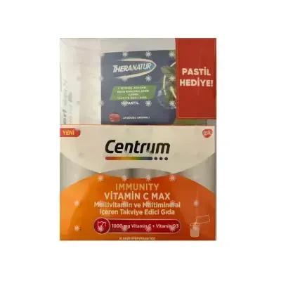 Centrum Immunity Cmax: Vitamin C + Raspberry Lozenges - Boost Immune Support & Cold/Flu Relief - 14 Sachets & 16 Lozenges Centrum Immunity: Vitamin C + Lozenges for Immune & Throat Relief immunity supplement, vitamin C supplement, sore throat lozenges, raspberry lozenges, immune support, Centrum Immunity Cmax, Theranatur lozenges, cold and flu relief, Vitamin C, Raspberry Flavor, Combination Pack, immune system support, sore throat symptoms, health-conscious consumers, preventative care, throat discomfort,