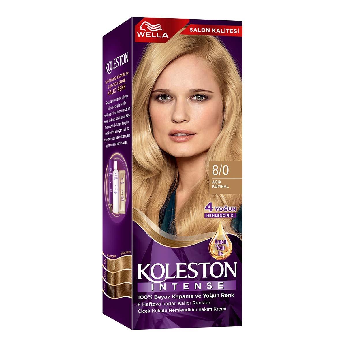 wella koleston intense hair color 8-0 packaging, before and after hair color using wella koleston, ingredients of wella koleston intense color Wella Koleston Intense Hair Color - Light Brown 8/0 for Women & Teens Wella Koleston Intense Light Brown Hair Color 8/0 wella, koleston, hair-color, light-brown, intense-color, permanent-hair-color, hair-care, coloring-kits, women-hair-products, ai-generated