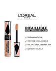 L'Oreal Paris Infaillible Concealer: Full Face Coverage, Long-Lasting 327 Cashmere - Blemish Cover, Even Skin Tone, Makeup Base L'Oreal Infaillible Concealer: Full Coverage, Long-Lasting Loreal Paris Infaillible concealer, full face concealer, long-lasting concealer, 327 Cashmere concealer, skin imperfection concealer, even skin tone concealer, makeup base, blemish cover, Loreal concealer, concealer, full coverage concealer, face makeup, makeup, cosmetics, beauty, long-wear concealer, flawless complexion, s