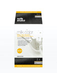 milk_shake Milk Color Eko Permanent Hair Dye Set - Long-Lasting Nourishing Hair Color with Milk Proteins, Sunflower Oil & Honey milk_shake Long-Lasting Nourishing Hair Dye - 7.1 Kumral Kullu hair dye, permanent hair color, nourishing hair dye, milk shake hair color, long-lasting hair color, hair coloring kit, at-home hair dye, hair care, beauty products, cosmetics