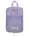 Eklips Lilac Mesh Travel Bag for Cosmetics