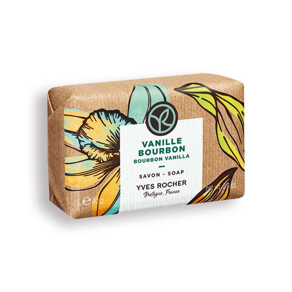 Naturalle - Exotic Vanilla Solid Hand Soap, Gentle & Moisturizing for Sensitive Skin - 80g Exotic Vanilla Solid Hand Soap - Gentle & Moisturizing solid hand soap, vanilla scented soap, gentle hand soap, natural hand soap, bourbon vanilla soap, moisturizing hand soap, nourishing hand soap, sensitive skin care, natural personal care, fragrant soap, gentle cleansing, luxurious hand soap