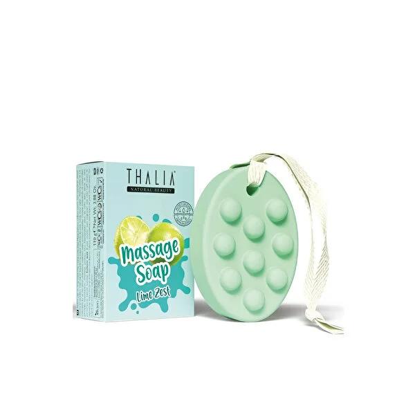 Thalia Lime Zest Massage Soap: Natural Almond Oil Soap for Moisturizing, Firming, & Invigorating Exfoliation Thalia Lime Zest Soap: Moisturize, Firm & Exfoliate! massage soap, lime zest soap, moisturizing soap, almond oil soap, skin firming soap, natural skincare, aromatherapy soap, exfoliating soap, cellulite massage, body soap, lime zest, almond oil, massage nodules, moisturizing, firming, exfoliating, invigorating, natural soap, aromatherapy, skincare, body care, shower, bath, spa, self-care, gifts for h
