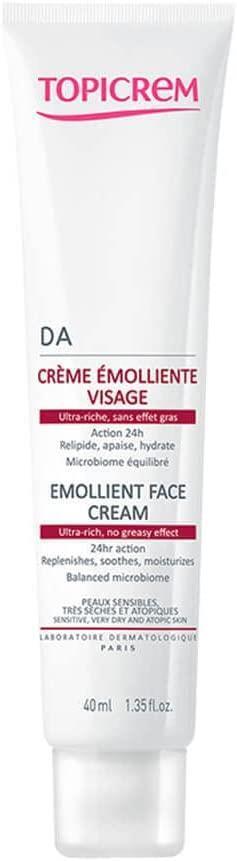 Topicrem Face Cream for Dry Skin - 24hr Moisturizer for Atopic Sensitive Skin, Fragrance-Free Topicrem Face Cream for Dry, Atopic Skin - 24hr Moisturizer Face Cream, Moisturizer for dry skin, Atopic skin care, Fragrance-free moisturizer, Sensitive skin products, Skincare for dry skin, Atopic dermatitis relief, Non-greasy moisturizer, Makeup base, Dermatologically tested, Ophthalmologically tested