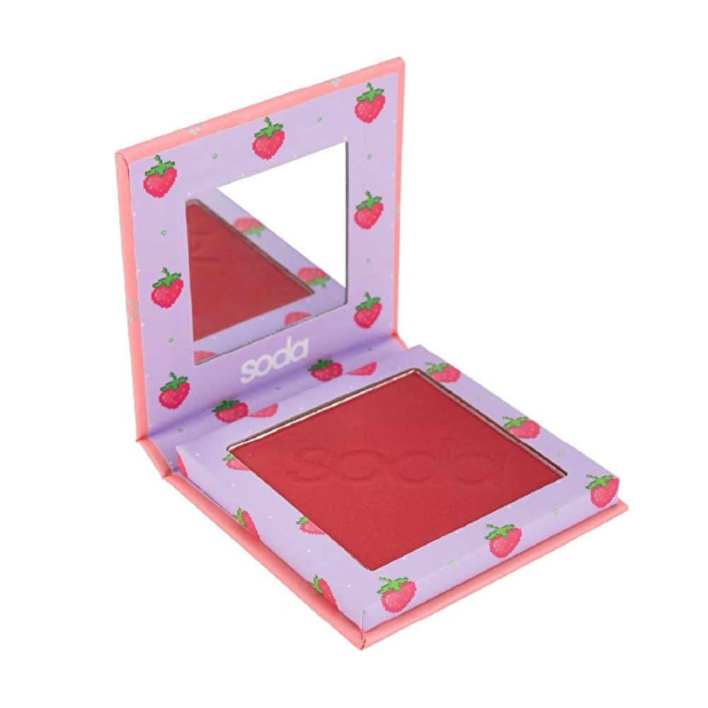 Soda Pressed Powder Blush for Natural Makeup Look - Matte Finish, Easy Application - Face Powder