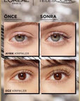 L'Oreal Paris Telescopic Waterproof Mascara - Black Lengthening Mascara for Long, Defined Lashes - Smudge-Proof, All-Day Wear L'Oreal Telescopic Waterproof Mascara - Long, Defined Lashes waterproof mascara, telescopic mascara, long-lasting mascara, black mascara, smudge-proof mascara, mascara for long lashes, mascara for defined lashes, water resistant mascara, Loreal mascara, black lengthening mascara, mascara, lengthening mascara, defining mascara, smudge proof, waterproof, long lasting, black, L'Oreal, e