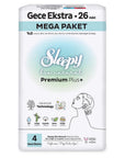 Sleepy Bio Natural Premium Plus Night Pads Size 4 26 Count