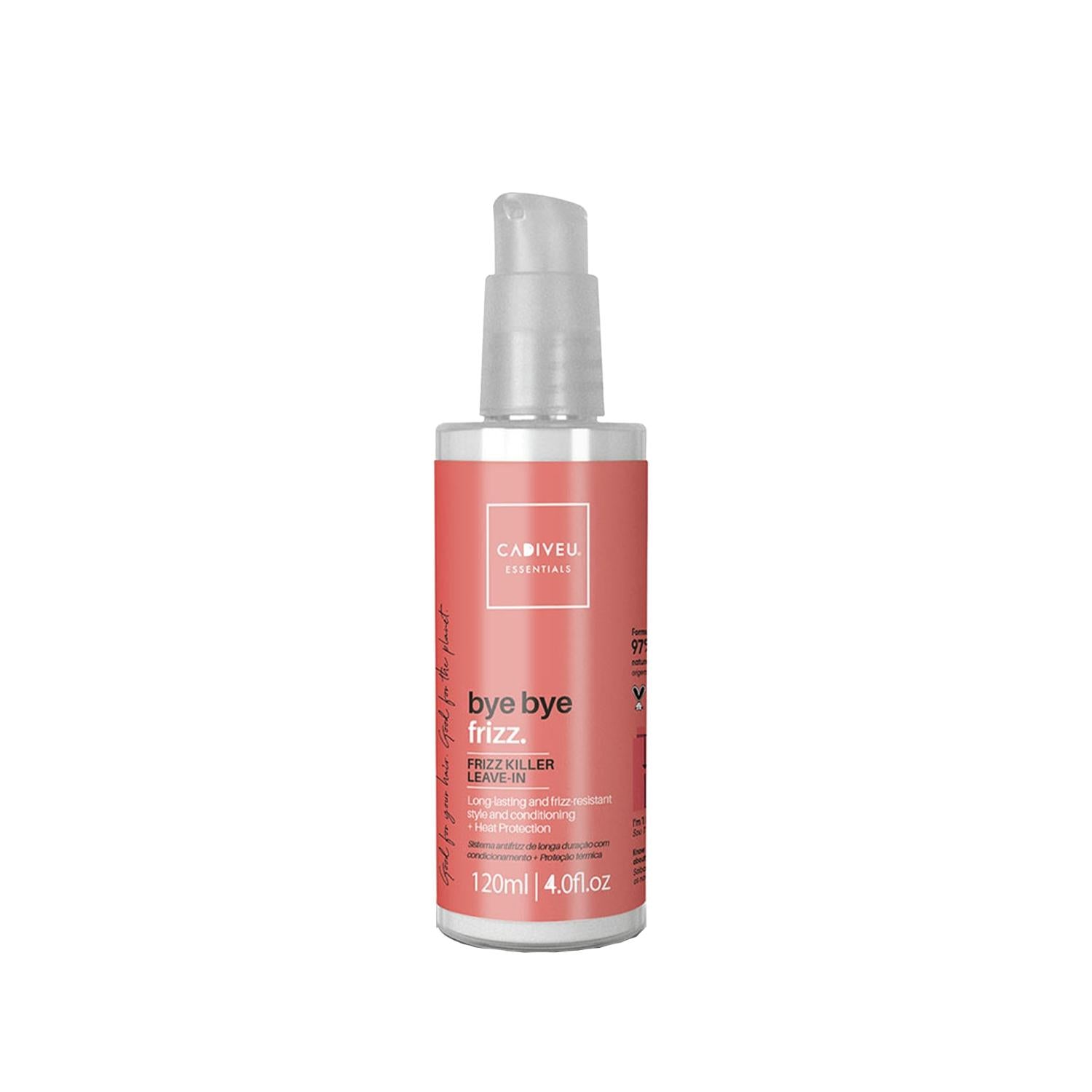 Cadiveu Bye Bye Frizz: Frizz Control Leave-In Treatment - Smooth, Manageable Hair, Anti-Frizz Hair Product, 4.06 fl oz Cadiveu Bye Bye Frizz: Frizz Control Leave-In - Smooth Hair frizz control leave-in, anti-frizz hair product, hair smoothing treatment, Cadiveu Bye Bye Frizz, leave-in conditioner for frizzy hair, frizz killer, hair serum for frizz, Hair Styling Product, frizz control, smooth hair, manageable hair, easy styling, anti-humidity, hair care, beauty, women's hair, smoothing treatment, frizzy hair
