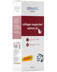 Bonafel Omega-3 Pet Supplement Oil for Cats and Dogs - 5.07 fl oz, Rich in Alaska Salmon Oil, Collagen, Vitamin C & D Bonafel Omega-3 Pet Oil - 5.07 fl oz Pet supplement oil, Alaska Salmon Oil for pets, Omega-3 fatty acids for cats and dogs, Collagen supplement for pets, Vitamin C and D for pets, Pet health supplements, Natural pet care products, Joint health for pets, Skin and coat health for pets, Immune system support for pets