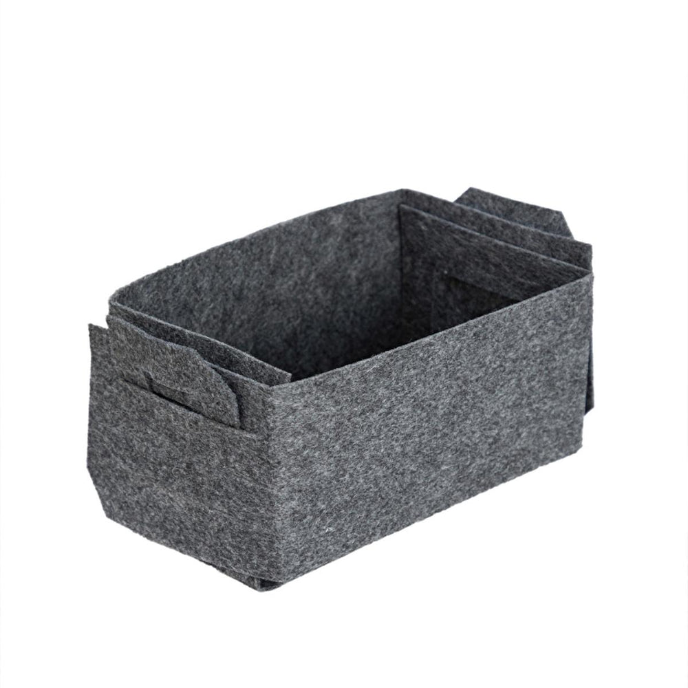 Coco Clementine Felt Storage Basket - Modern Home Organization Solution for Clothes, Toys, and Office Supplies - view 2