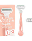 Gillette Women's Electric Razor - Venus Smooth Sensitive Shaving Kit for Sensitive Skin Gillette Venus Smooth Sensitive Razor - Women's Electric Razor Women's Electric Razor, Gillette Venus Razor, Sensitive Skin Shaving, Smooth Shaving Experience, Female Grooming, Women's Grooming Products, Electric Razors for Women, Shaving Kits, Personal Care, Beauty Essentials