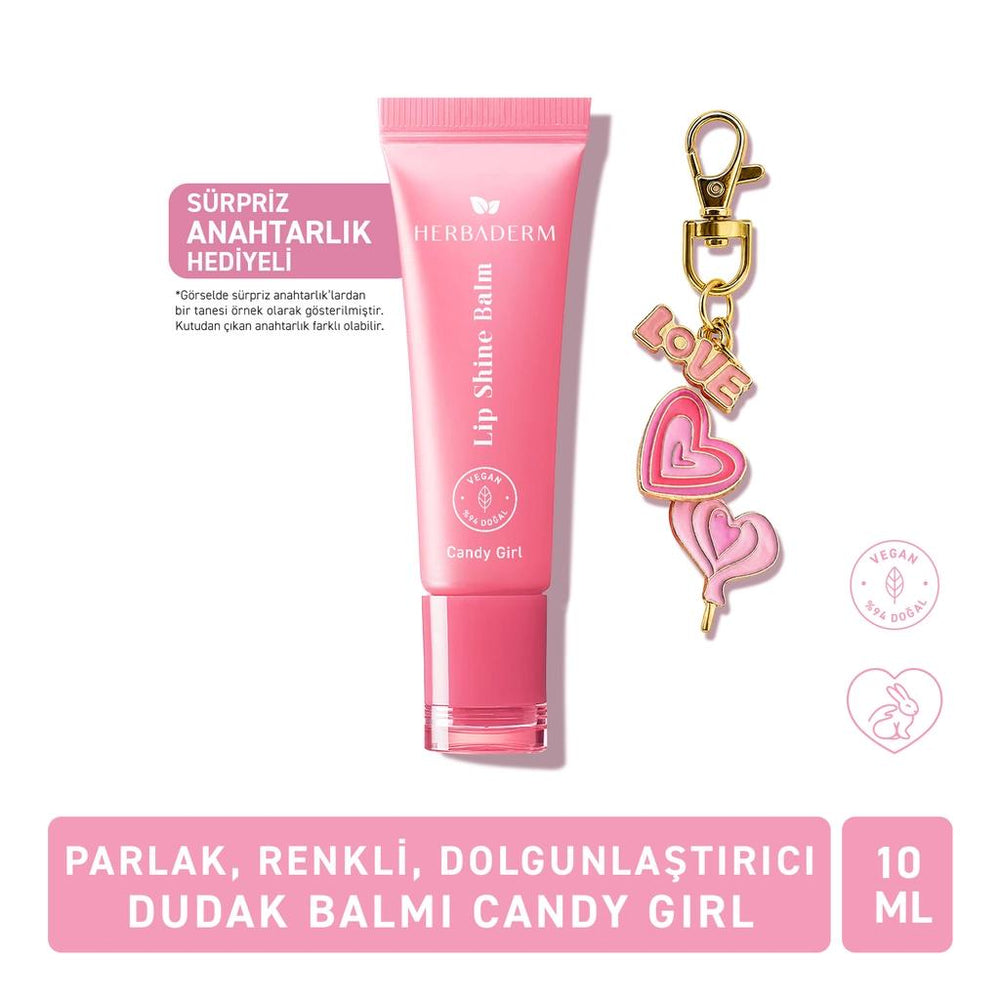 Herbaderm Cotton Candy Lip Balm for Shiny Lips 10 ml