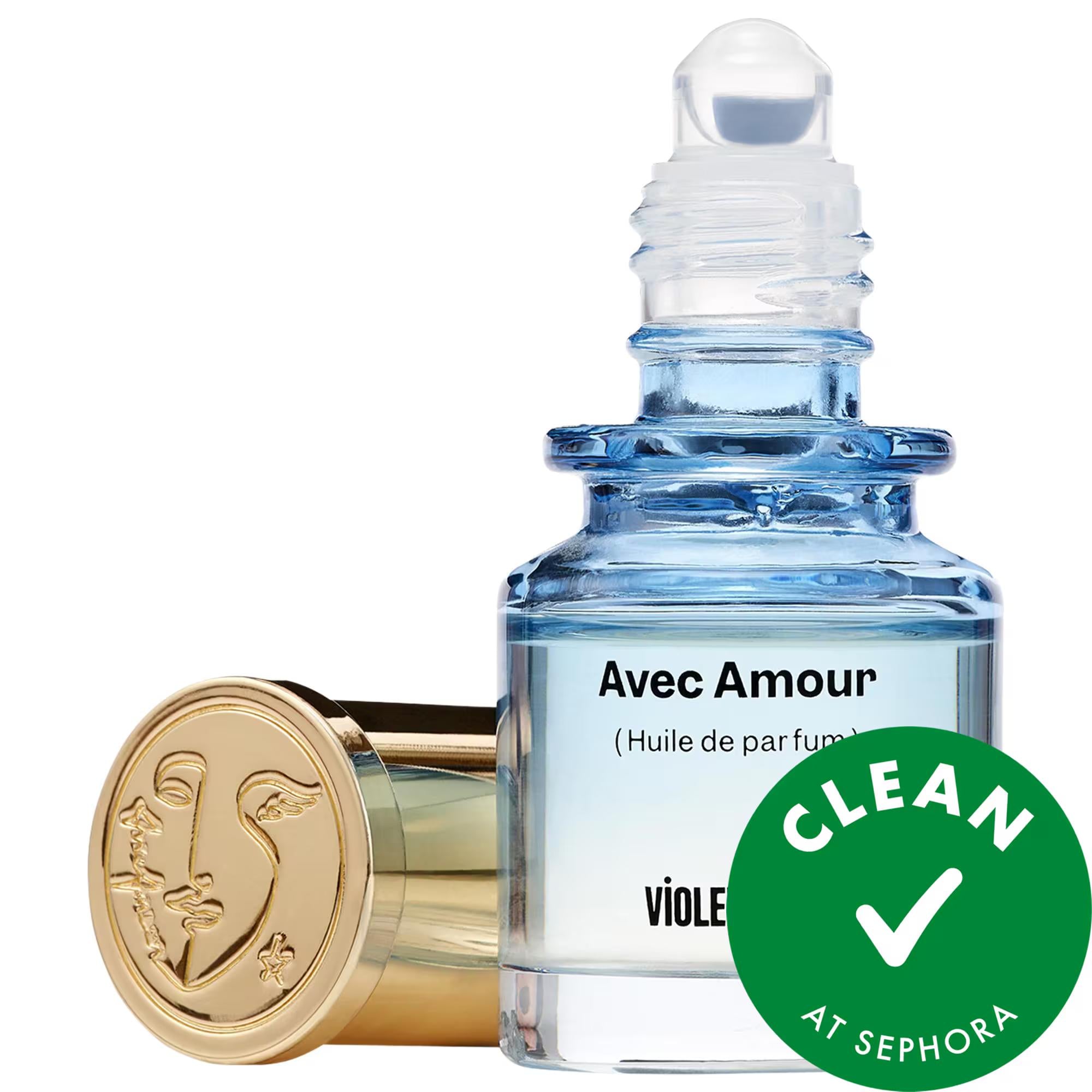 VIOLETTE_FR Avec Amour Perfume Oil - Warm & Spicy Fragrance, Alcohol-free & Clean Beauty Avec Amour Perfume Oil - Warm & Spicy, Alcohol-free Perfume Oil, Warm & Spicy Fragrance, Alcohol-free Fragrance, Clean Beauty Products, Travel-friendly Fragrance, Roll-on Perfume, Natural Fragrance, Non-irritating Fragrance, Sensual Fragrance, Women's Fragrance, Fragrance for Sensitive Skin