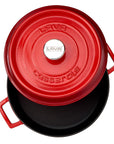 LAVA Cast Iron Cookware - 28cm Enamel Coated Round Cookware for Durable Cooking LAVA 28cm Cast Iron Cookware - Durable Enamel Coated Cast Iron Cookware, Enamel Coated Cookware, Durable Cookware, Heat Retention Cookware, Sustainable Cookware, Cooking Essentials, Kitchen Staples, Slow Cooking, Traditional Cooking, Outdoor Cooking, Cast Iron, Enamel Cookware, Cooking Pots, Dutch Ovens