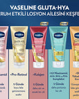 Vaseline Gluta-Hya Firming Body Lotion: Hyaluronic Acid & Collagen for Radiant, Firmer Skin - Intense Hydration, Anti-Aging, Non-Greasy Formula Vaseline Gluta-Hya Lotion: Firm, Radiant Skin - Hydration body lotion, glutathione lotion, hyaluronic acid lotion, anti-aging body lotion, skin firming lotion, moisturizing body lotion, dry skin lotion, collagen body lotion, radiant skin lotion, non-greasy body lotion, GlutaGlow Technology, Hyaluronic Acid, Collagen, water-based formula, 5-day firmness, skin hydrati