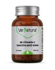 VeNatura SR Vitamin C 1000mg - Sustained Release, Vegan, Gluten-Free Immune Support Supplement, High Dose Vitamin C Tablets - 30 Count VeNatura SR Vitamin C 1000mg - Vegan Immune Support Vitamin C 1000mg, Sustained Release Vitamin C, Vegan Vitamin C supplement, Gluten free Vitamin C, Lactose free Vitamin C, Immune support supplement, Vitamin C tablets, High dose Vitamin C, Vitamin C, Immune Support, Antioxidant, Vegan, Gluten-Free, Lactose-Free, Sugar-Free, Health Supplement, Wellness, Daily Supplement, Col