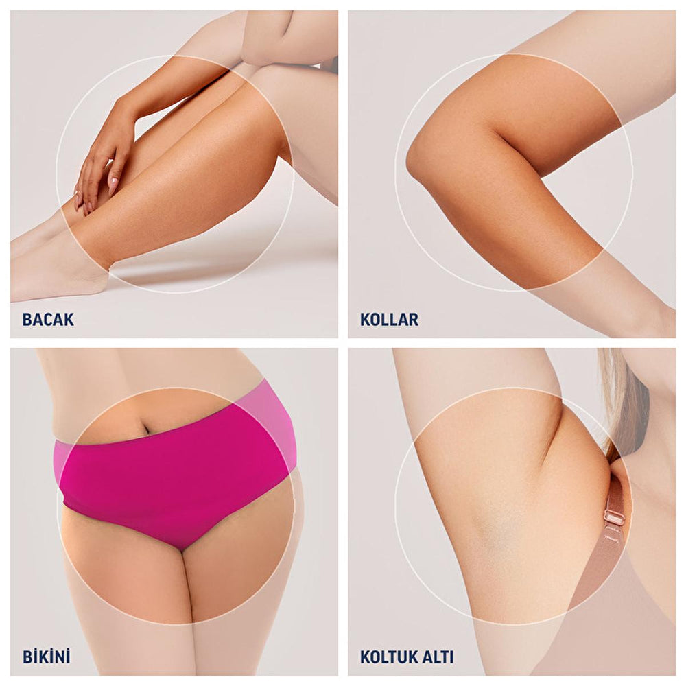 Veet Pure Wax Strips for Sensitive Skin - Hypoallergenic, Easy-Gelwax Technology for Legs & Body Hair Removal - view 3