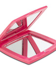Eklips Pink Compact Mirror - Portable Makeup Mirror with Dual-Sided Glass & Magnetic Closure - Beauty Accessories