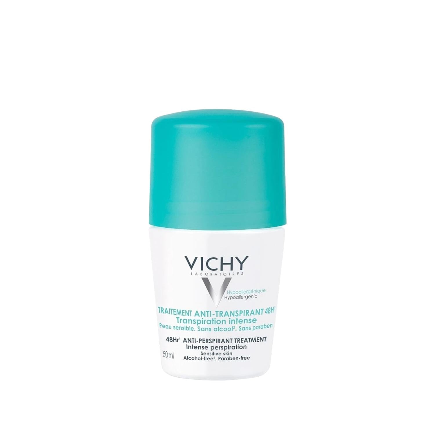 Vichy Anti-Transpirant Deodorant Roll-On - 48 Hour Protection, Non-Staining, Long Lasting Deodorant for Active Individuals Vichy 48h Anti-Transpirant Deodorant Roll-On - Long Lasting Protection Anti-Transpirant Deodorant, Long Lasting Deodorant, Roll-On Deodorant, Sweat Protection, Vichy Deodorant, Personal Care, Hygiene Products, Active Lifestyle, Non-Staining Deodorant, 48 Hour Protection