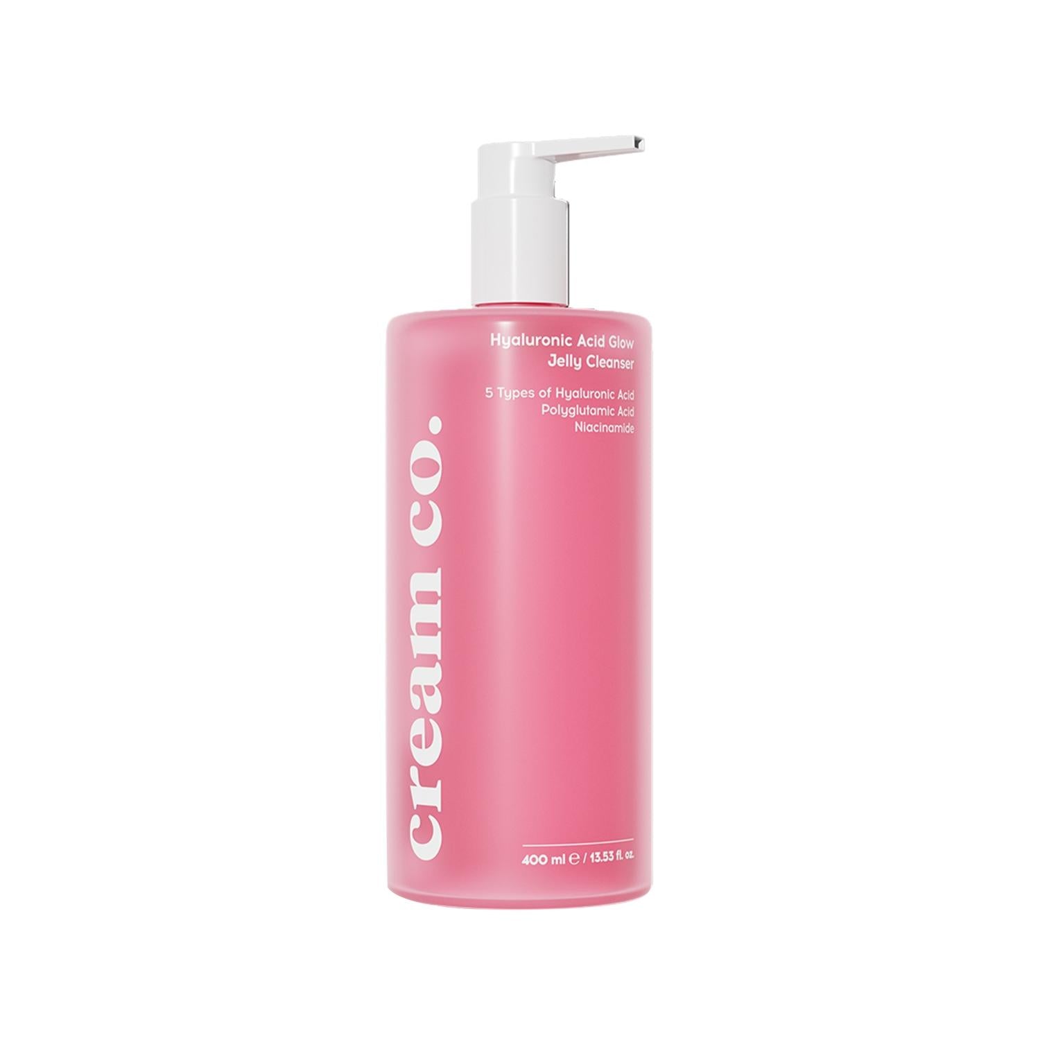 Cream Co. Hyaluronic Acid Glow Jelly Cleanser - Gentle Hydrating Face Wash for Sensitive Skin, 400ml Hyaluronic Acid Face Cleanser - Gentle & Hydrating | Cream Co. Hyaluronic Acid Face Cleanser, Hydrating Face Wash, Gentle Skincare Cleanser, Jelly Cleanser for Sensitive Skin, Cream Co. Hyaluronic Acid Products, Skincare for Dry Skin, Sensitive Skin Care, Hydrating Skincare, Face Wash for Daily Use, Natural Skincare Products, Moisturizing Face Cleanser