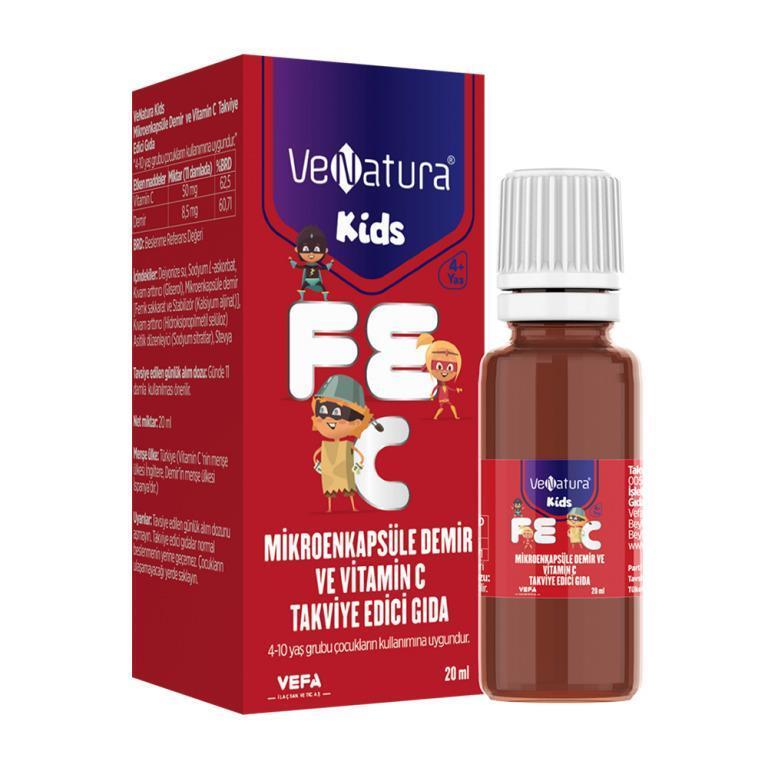 VeNatura Kids Microencapsulated Iron and Vitamin C 20 ml 300 Drops - image 2